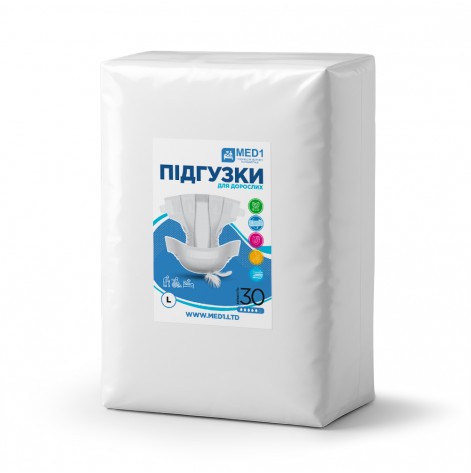 Купить Подгузники для взрослых MED1-WC01, размер L (30 шт в упаковке) (MED1-WC01L30). Изображение №1