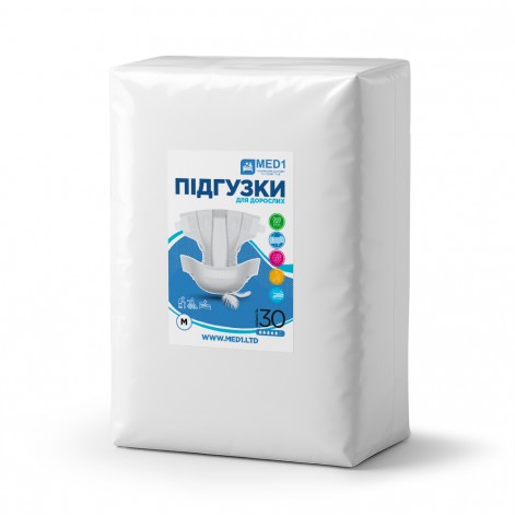 Купить Подгузники для взрослых MED1-WC01, размер M (30 шт в упаковке) (MED1-WC01M30). Изображение №1