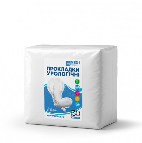 Купить Прокладки урологические при недержании одноразовые MED1-WC04, размер 60×30 см (30 шт в упаковке) (MED1-WC04603030). Изображение №1